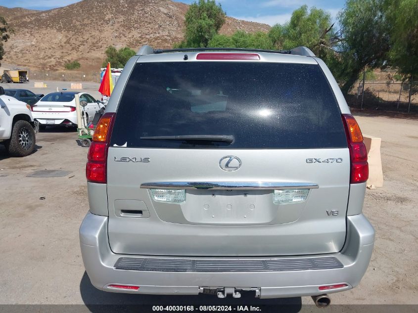 2004 Lexus Gx 470 VIN: JTJBT20XX40044423 Lot: 40030168