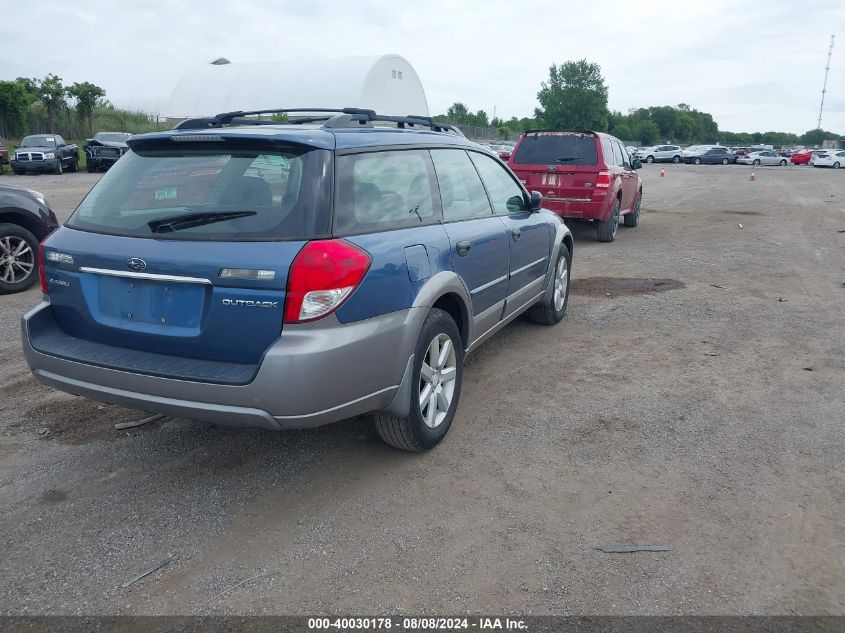 2008 Subaru Outback 2.5I VIN: 4S4BP61C787335884 Lot: 40030178