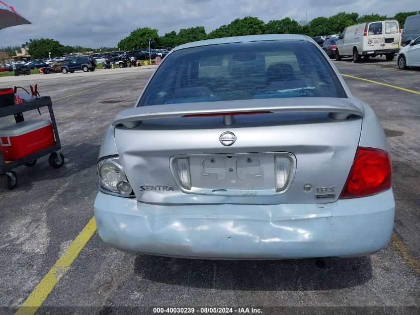 2006 Nissan Sentra 1.8S VIN: 3N1CB51D66L547844 Lot: 40030239