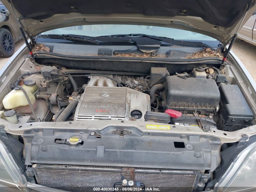 2000 Lexus Rx 300 VIN: JT6GF10U8Y0079636 Lot: 40030245