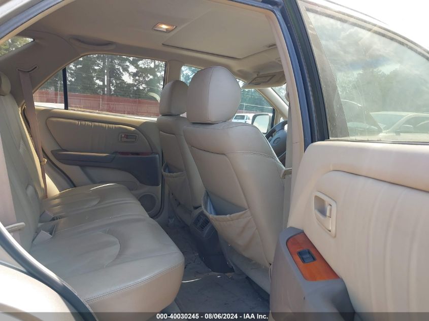 2000 Lexus Rx 300 VIN: JT6GF10U8Y0079636 Lot: 40030245