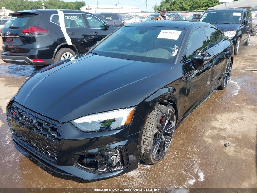 2024 Audi S5 Sportback Premium Plus Tfsi Quattro Tiptronic VIN: WAUC4CF54RA035389 Lot: 40030252