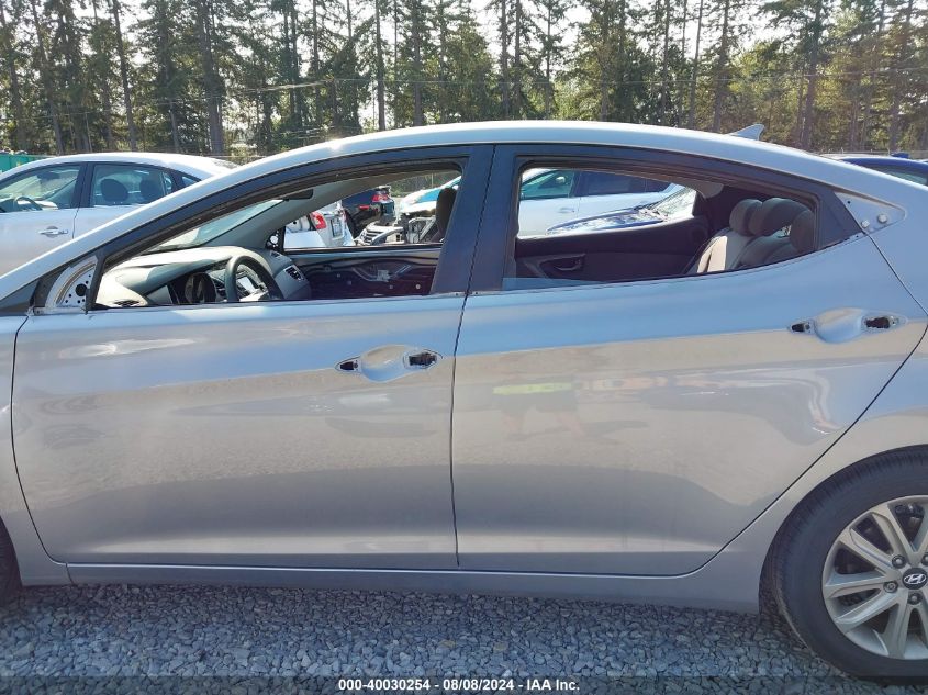 KMHDH4AE9EU110259 2014 Hyundai Elantra Se