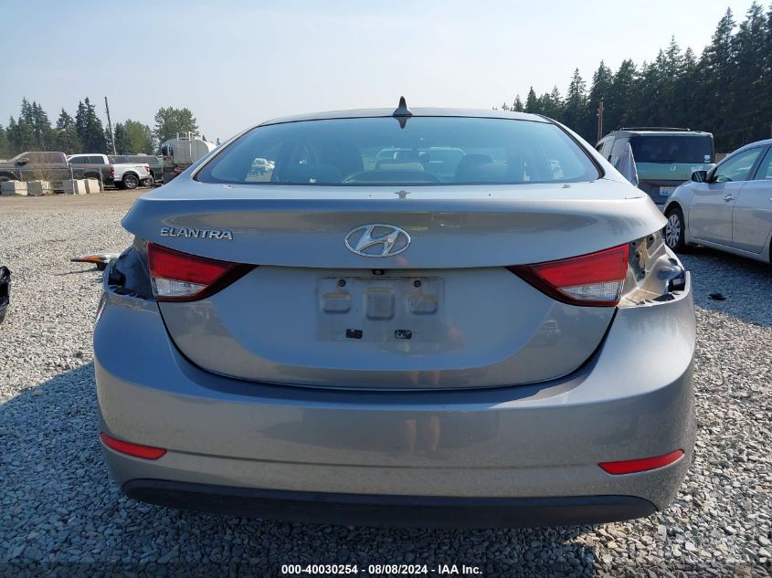 2014 Hyundai Elantra Se VIN: KMHDH4AE9EU110259 Lot: 40030254