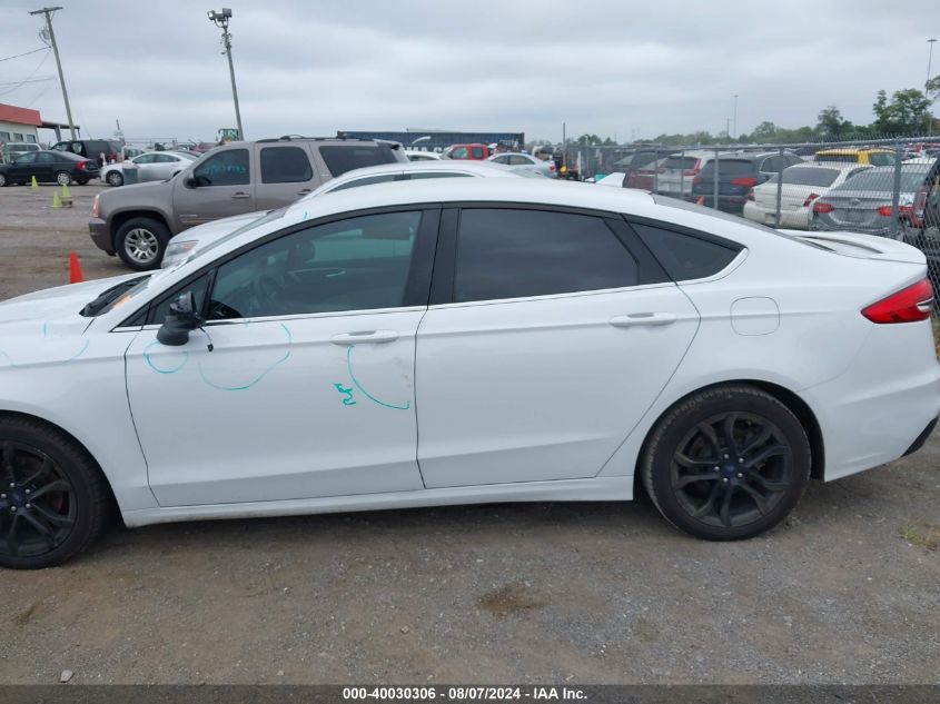 2019 Ford Fusion Se VIN: 3FA6P0HD9KR235292 Lot: 40030306