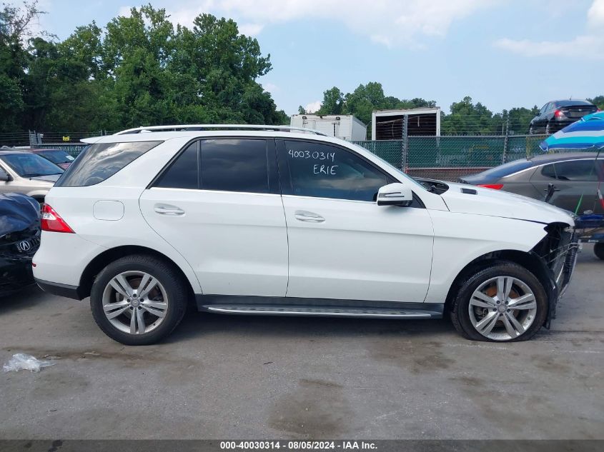 2014 Mercedes-Benz Ml 350 4Matic VIN: 4JGDA5HB0EA428326 Lot: 40030314