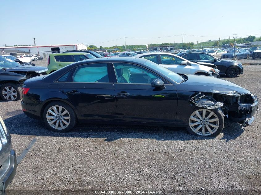 2017 Audi A4 2.0T Premium VIN: WAUANAF43HN008174 Lot: 40030336