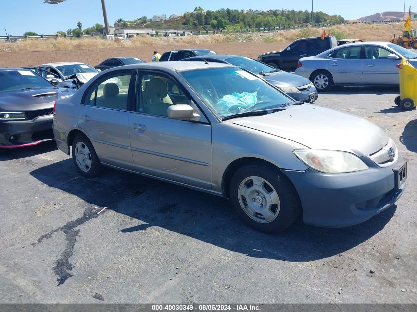 2005 Honda Civic Hybrid VIN: JHMES96645S006667 Lot: 40030349