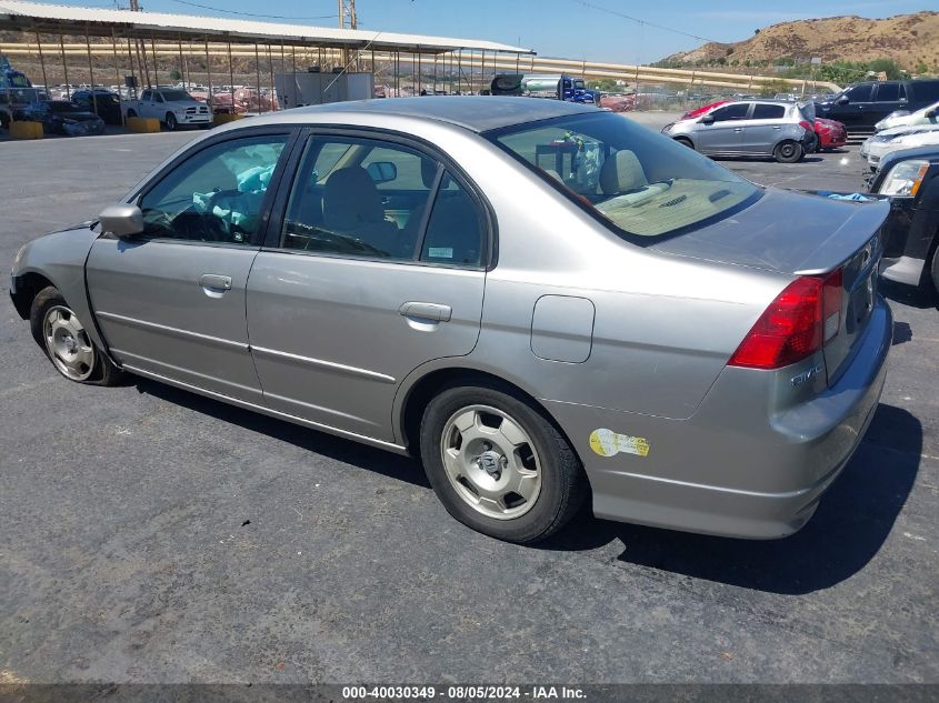 2005 Honda Civic Hybrid VIN: JHMES96645S006667 Lot: 40030349