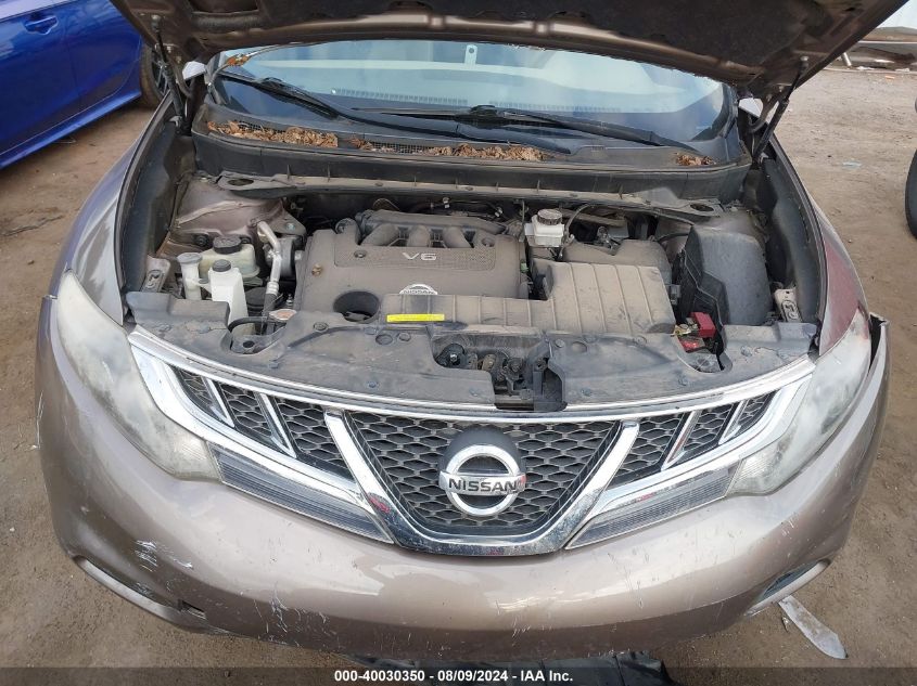 2014 Nissan Murano Sl VIN: JN8AZ1MUXEW402906 Lot: 40030350