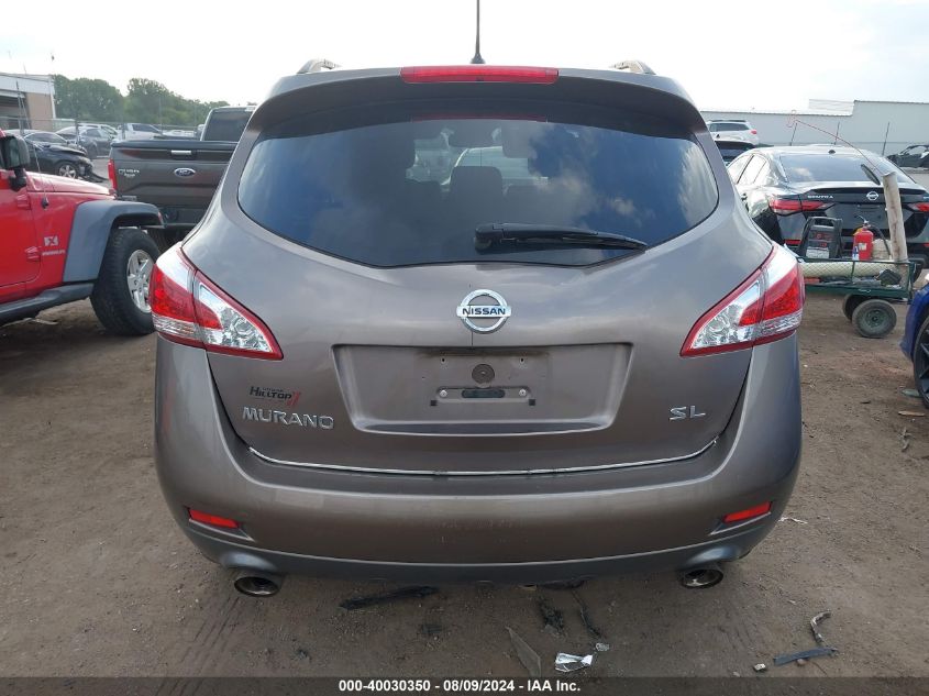 2014 Nissan Murano Sl VIN: JN8AZ1MUXEW402906 Lot: 40030350