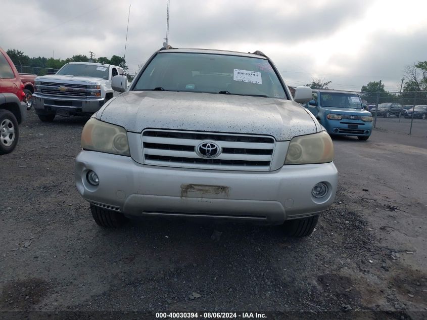 2006 Toyota Highlander Limited VIN: JTEEP21A560155930 Lot: 40030394