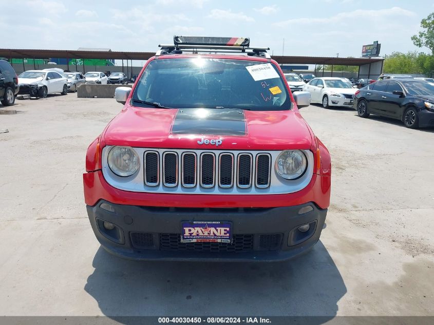 2016 Jeep Renegade Limited VIN: ZACCJADT8GPC66438 Lot: 40030450