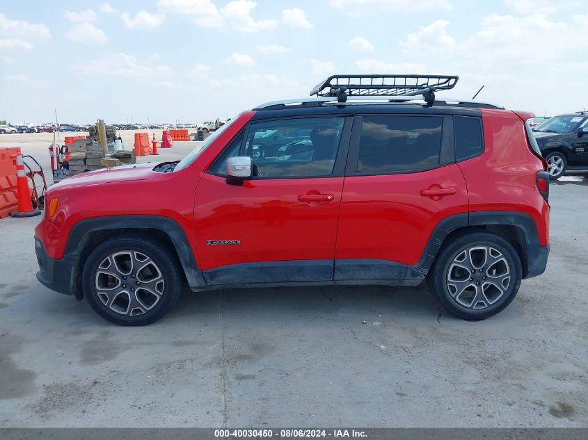 2016 Jeep Renegade Limited VIN: ZACCJADT8GPC66438 Lot: 40030450