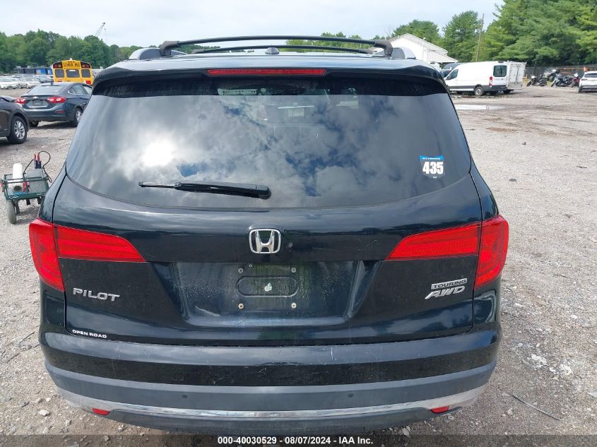 2017 Honda Pilot Touring VIN: 5FNYF6H94HB006579 Lot: 40030529