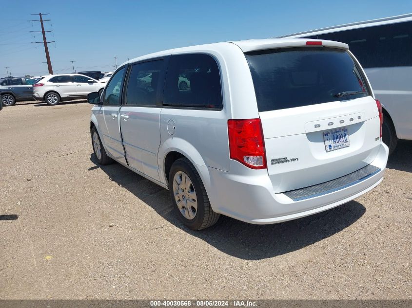 2016 Dodge Grand Caravan Se VIN: 2C4RDGBGXGR100458 Lot: 40030568