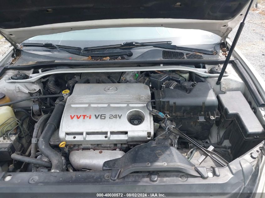 2003 Lexus Es 300 Base (A5) VIN: JTHBF30G436012576 Lot: 40030572