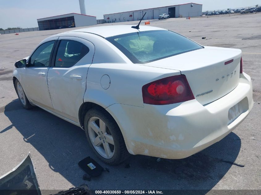 2013 Dodge Avenger Se VIN: 1C3CDZAB2DN533440 Lot: 40030650