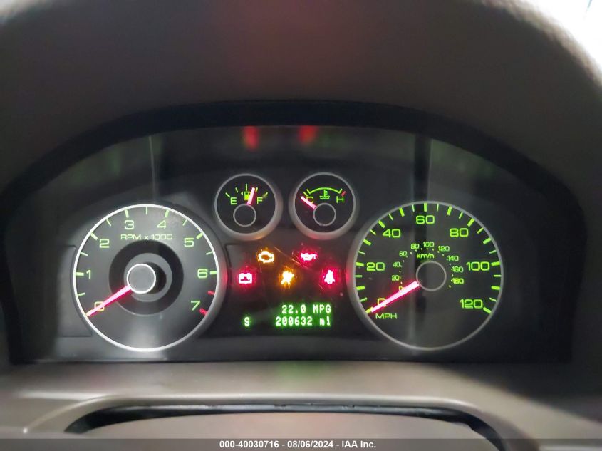 2008 Ford Fusion Sel VIN: 3FAHP08178R237646 Lot: 40030716