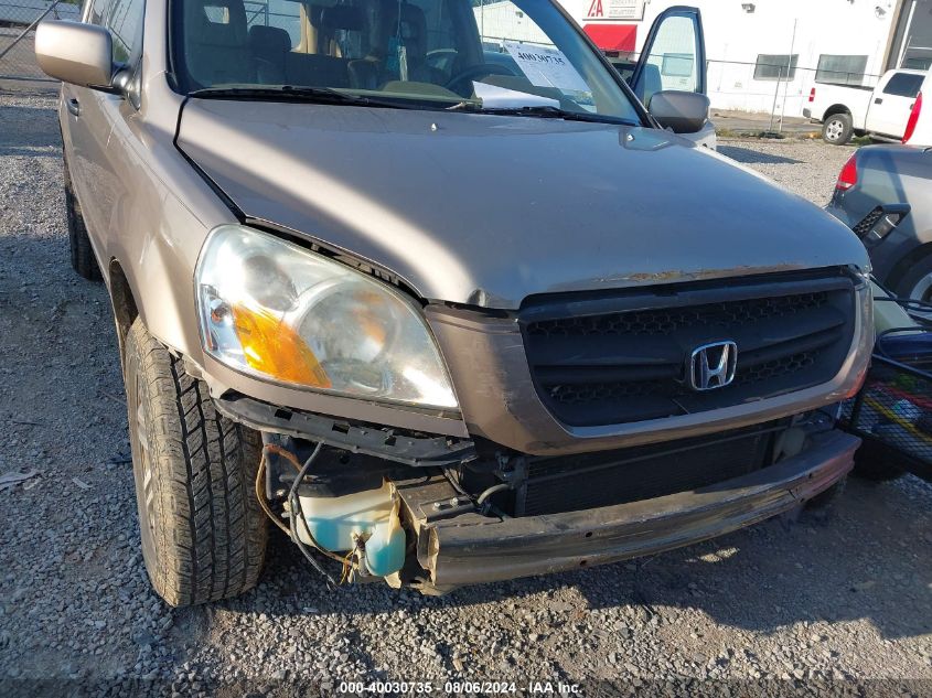 2003 Honda Pilot Ex-L VIN: 2HKYF18563H585102 Lot: 40030735