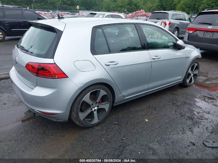 2015 Volkswagen Golf Gti 2.0T Se 4-Door VIN: 3VW4T7AU1FM045227 Lot: 40030764