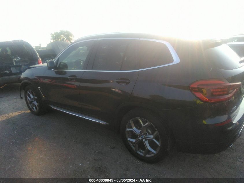 2020 BMW X3 xDrive30I VIN: 5UXTY5C09L9D66653 Lot: 40030845