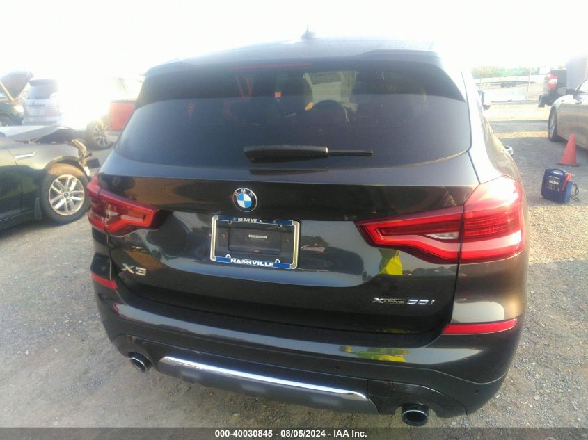 2020 BMW X3 xDrive30I VIN: 5UXTY5C09L9D66653 Lot: 40030845