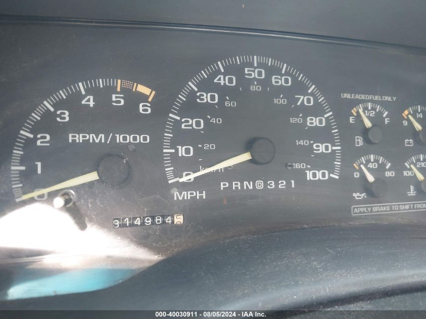 1996 Chevrolet Gmt-400 K1500 VIN: 1GCEK14M0TZ144599 Lot: 40030911