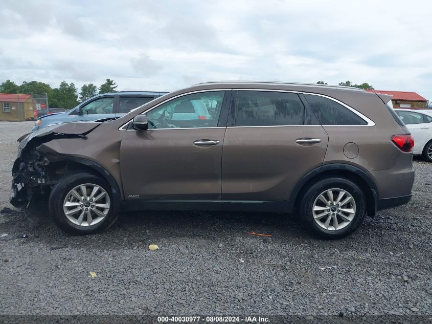 2019 Kia Sorento 2.4L Lx VIN: 5XYPGDA32KG429289 Lot: 40030977