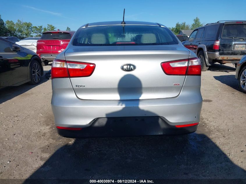 2016 Kia Rio Lx VIN: KNADM4A36G6696289 Lot: 40030974