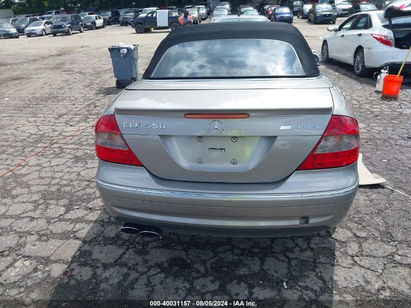 2007 Mercedes-Benz Clk 550 VIN: WDBTK72F07T086306 Lot: 40031157