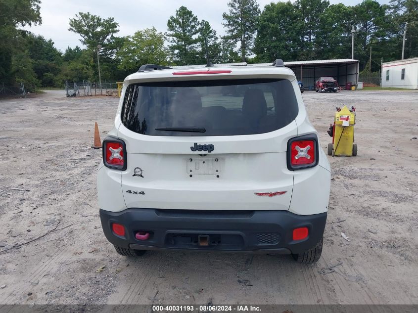 2017 Jeep Renegade Trailhawk VIN: ZACCJBCB8HPG60800 Lot: 40031193