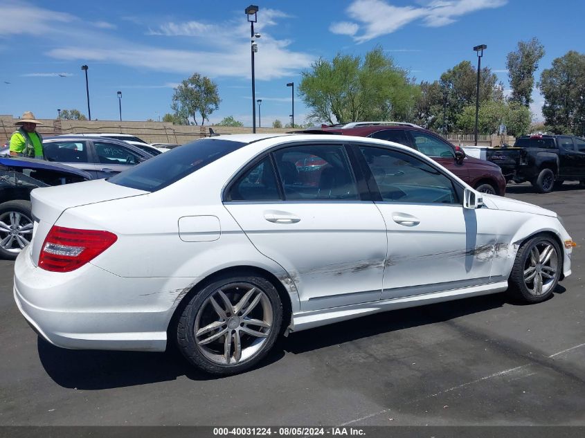 2013 Mercedes-Benz C 250 Luxury/Sport VIN: WDDGF4HB1DA755271 Lot: 40031224