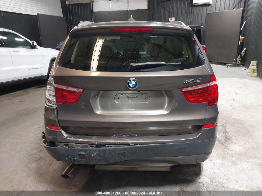 2011 BMW X3 xDrive28I VIN: 5UXWX5C51BL704136 Lot: 40031260