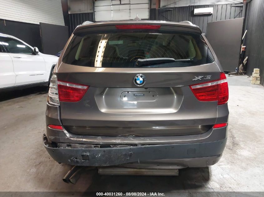 2011 BMW X3 xDrive28I VIN: 5UXWX5C51BL704136 Lot: 40031260