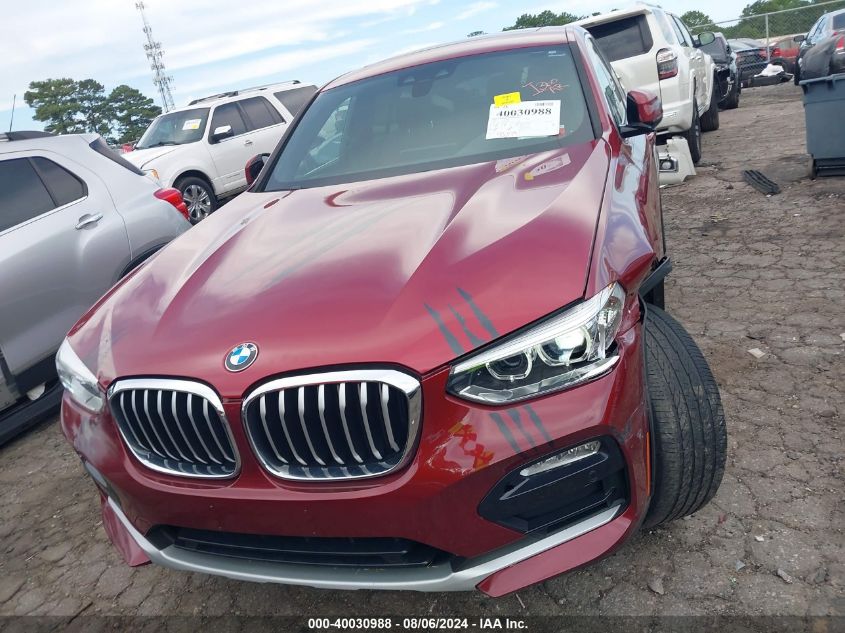 2019 BMW X4 xDrive30I VIN: 5UXUJ3C52KLG53634 Lot: 40030988