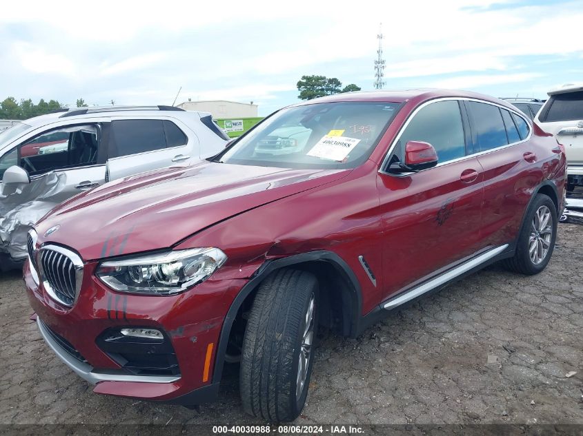 2019 BMW X4 xDrive30I VIN: 5UXUJ3C52KLG53634 Lot: 40030988