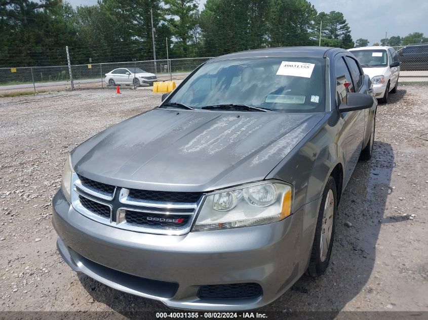 2012 Dodge Avenger Se VIN: 1C3CDZAB9CN171363 Lot: 40031355