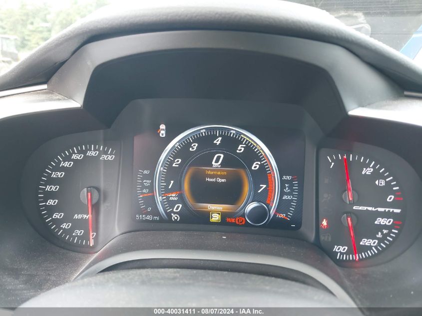 2015 Chevrolet Corvette Stingray Z51 VIN: 1G1YG2D78F5118710 Lot: 40031411