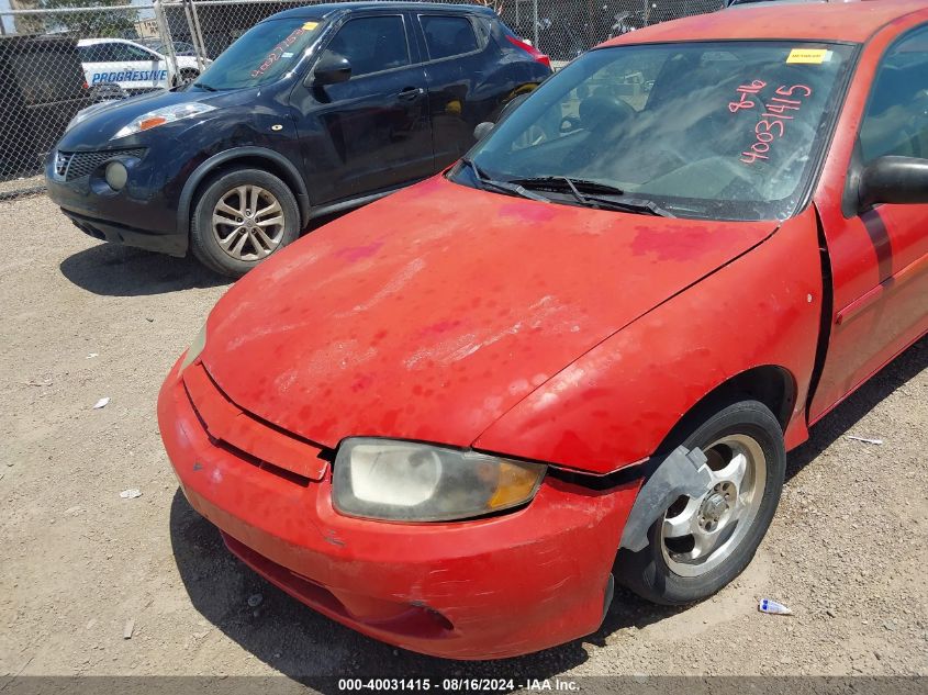 2003 Chevrolet Cavalier VIN: 1G1JC12F637332404 Lot: 40031415