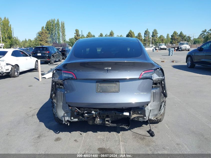 2023 Tesla Model Y Awd/Long Range Dual Motor All-Wheel Drive VIN: 7SAYGAEE9PF738841 Lot: 40031480