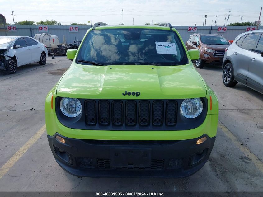 2018 Jeep Renegade Altitude Fwd VIN: ZACCJABB8JPG89005 Lot: 40031505