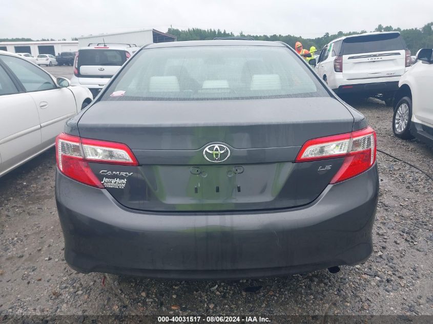 2012 Toyota Camry Le VIN: 4T1BF1FK9CU514394 Lot: 40031517