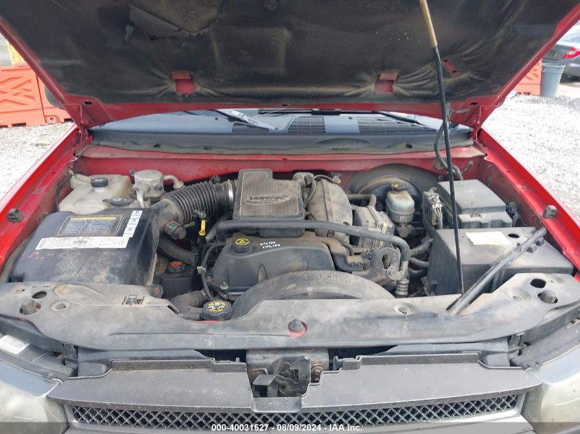 2002 Chevrolet Trailblazer Ls VIN: 1GNDT13S222247109 Lot: 40031527