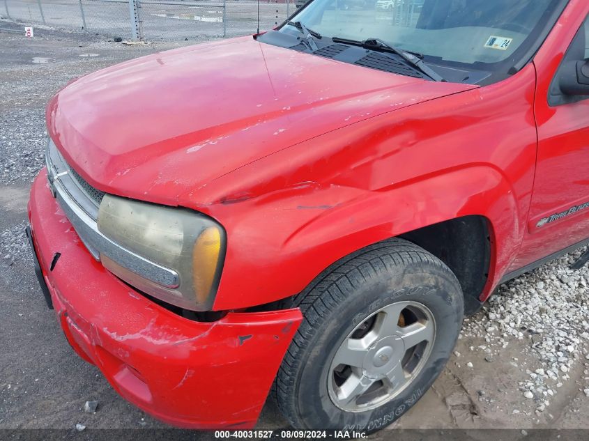 2002 Chevrolet Trailblazer Ls VIN: 1GNDT13S222247109 Lot: 40031527