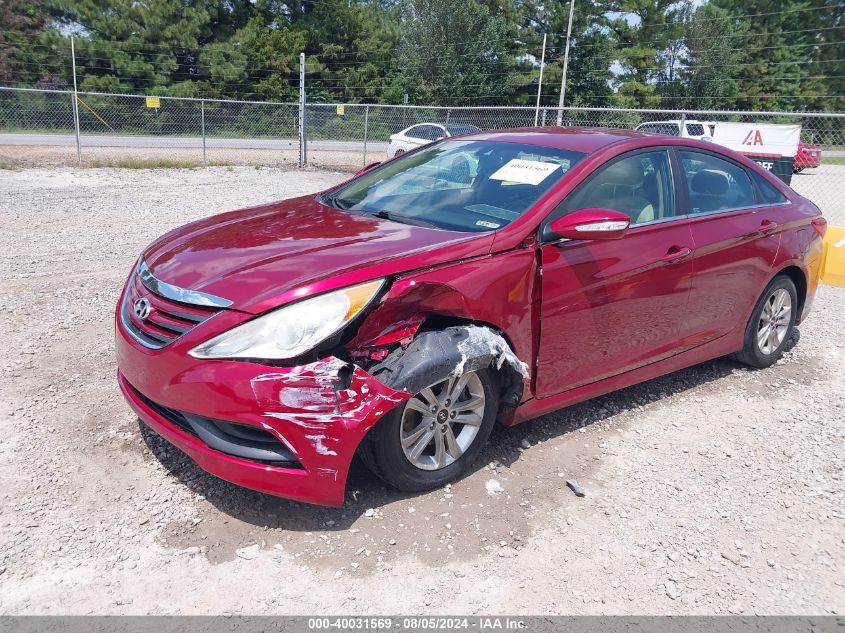 2014 Hyundai Sonata Gls VIN: 5NPEB4AC6EH947389 Lot: 40031569