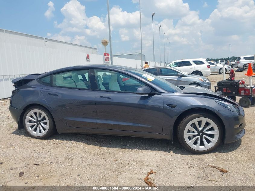 2023 Tesla Model 3 Rear-Wheel Drive VIN: 5YJ3E1EA7PF651658 Lot: 40031584