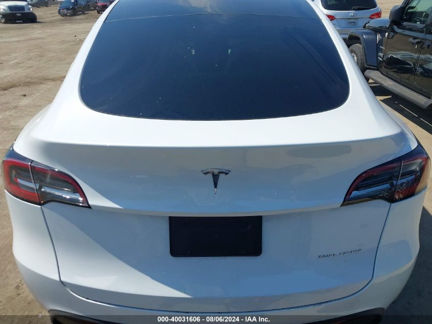 2023 Tesla Model Y Awd/Long Range Dual Motor All-Wheel Drive VIN: 7SAYGDEE3PF839990 Lot: 40031606