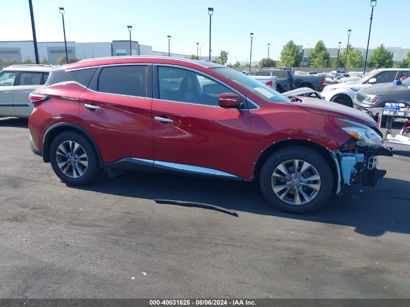 2015 Nissan Murano Sl VIN: 5N1AZ2MH8FN254455 Lot: 40031625