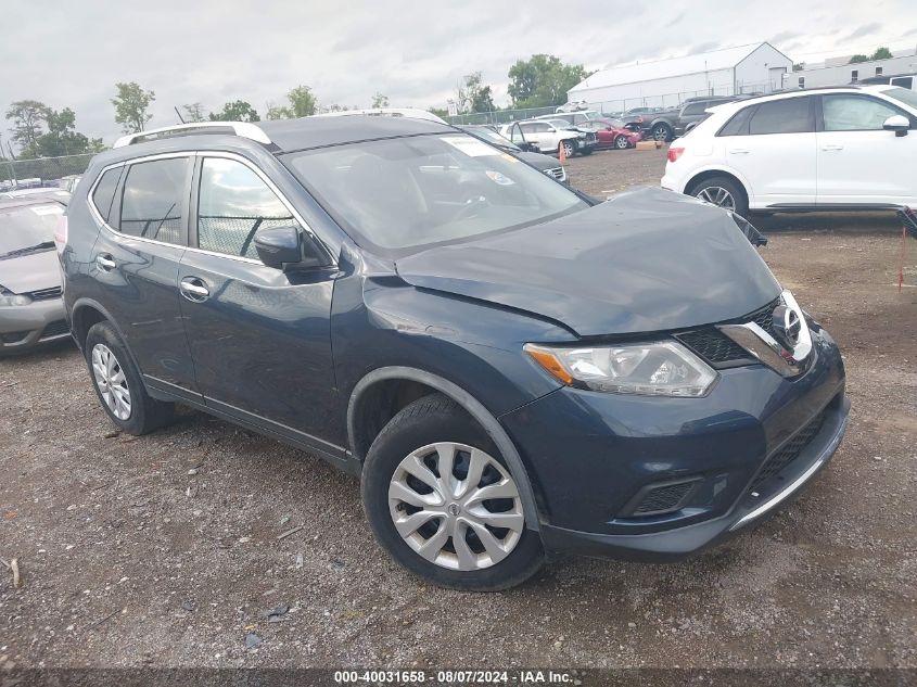 2016 Nissan Rogue S/Sl/Sv VIN: JN8AT2MV4GW136804 Lot: 40031658